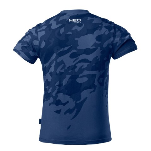 T-shirt roboczy Camo Navy, rozmiar XXL