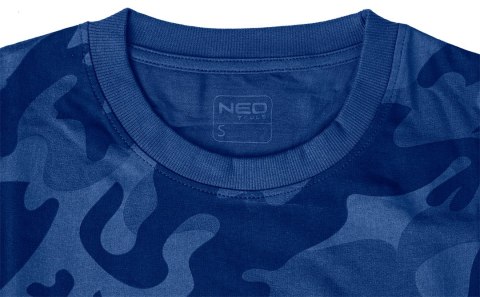 T-shirt roboczy Camo Navy, rozmiar XXL