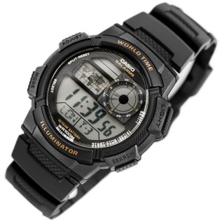 Casio ZEGAREK MĘSKI CASIO AE-1000W-1AV - WORLD TIME + BOX