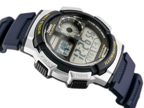 Casio ZEGAREK MĘSKI CASIO AE-1000W 2AV (zd073e) - WORLD TIME + BOX