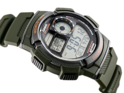 Casio ZEGAREK MĘSKI CASIO AE-1000W 3AVDF (zd073b) - WORLD TIME + BOX