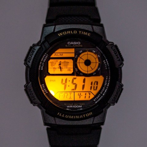 Casio ZEGAREK MĘSKI CASIO AE-1000W 4AV (zd073c) - WORLD TIME + BOX