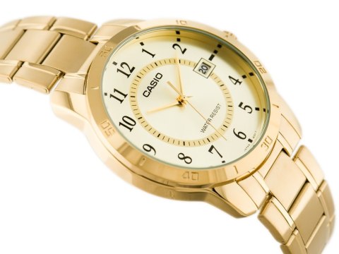 Casio ZŁOTY ZEGAREK MĘSKI CASIO MTP-V004G-9B (zd047a) + BOX