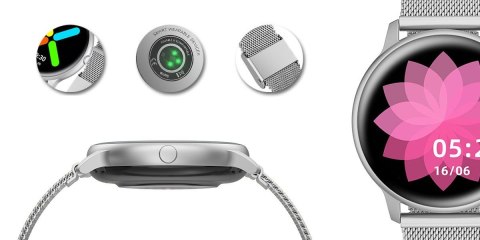 G.Rossi Damski SMARTWATCH G. Rossi SW015-3 Srebrny