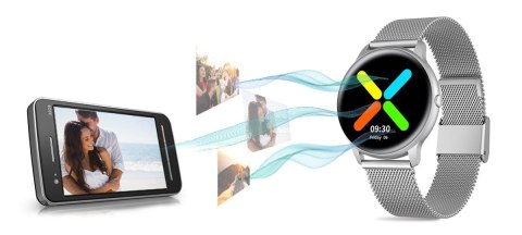 G.Rossi Damski SMARTWATCH G. Rossi SW015-3 Srebrny