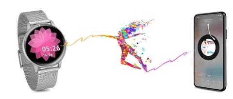 G.Rossi Damski SMARTWATCH G. Rossi SW015-3 Srebrny