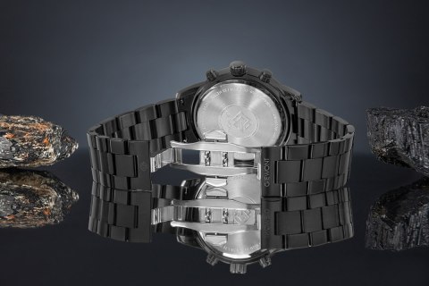 Giewont Zegarek Męski Giewont Chronograph Sapphire Czarny GW4580-B1