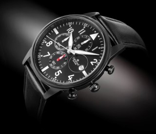 Giewont Zegarek Męski Giewont Chronograph Sapphire Czarny GW5630-A1