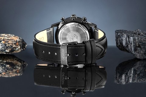 Giewont Zegarek Męski Giewont Chronograph Sapphire Czarny GW5630-A1