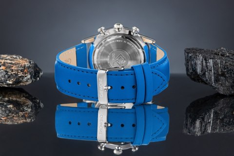 Giewont Zegarek Męski Giewont Chronograph Sapphire Niebieski GW5630-A5