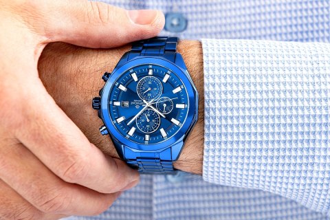 Giewont Zegarek Męski Giewont Chronograph Sapphire Niebieski GW7290-B5