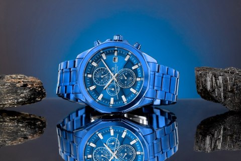 Giewont Zegarek Męski Giewont Chronograph Sapphire Niebieski GW7290-B5