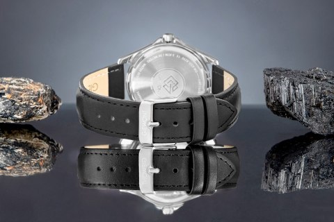 Giewont Zegarek Męski Giewont Elegance Sapphire Czarno Niebieski GW5160-A3