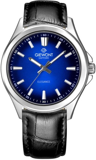 Giewont Zegarek Męski Giewont Elegance Sapphire Czarno Niebieski GW5160-A6