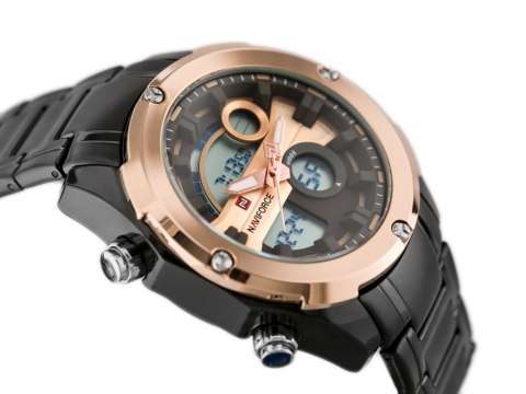 Naviforce ZEGAREK MĘSKI NAVIFORCE GLOCK - (zn039d) - black/rosegold