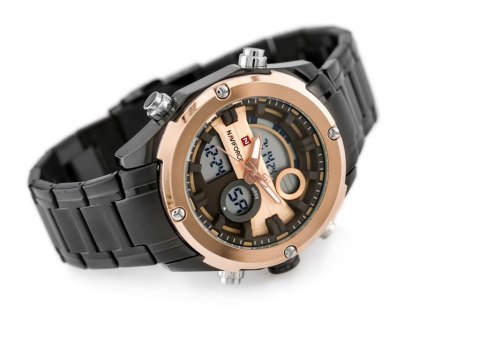 Naviforce ZEGAREK MĘSKI NAVIFORCE GLOCK - (zn039d) - black/rosegold