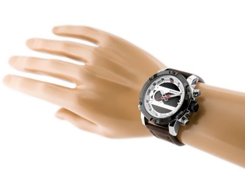Naviforce ZEGAREK MĘSKI NAVIFORCE - NF9097 (zn043a) - brown/silver