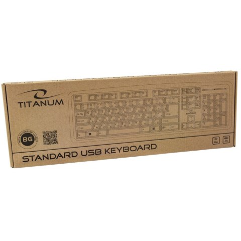 TK101BG Titanum klawiatura przewod. standardowa usb bg