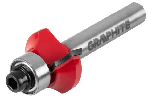 Frez kształtowy z łożyskiem, zaokrąglający, HM, 19 x 6.5 mm, trzpień 6 mm