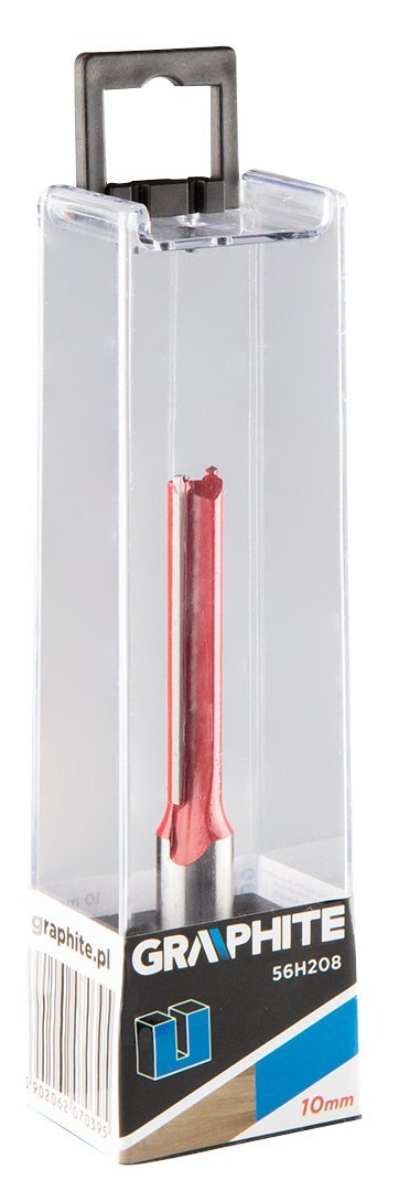 Frez palcowy dwuostrzowy długi, HM, 10 x 50 mm, trzpień 12 mm