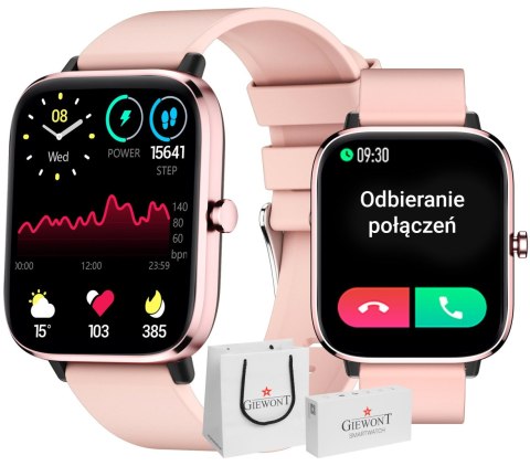 Giewont Smartwatch GIEWONT Dynamic SmartCall GW230-1 - Rose Gold/Powder Pink
