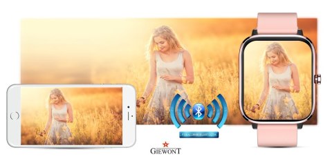 Giewont Smartwatch GIEWONT Dynamic SmartCall GW230-1 - Rose Gold/Powder Pink