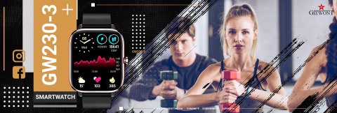 Giewont Smartwatch GIEWONT Dynamic SmartCall GW230-3 - Rose Gold/Black Effect