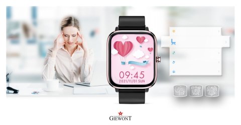 Giewont Smartwatch GIEWONT Dynamic SmartCall GW230-3 - Rose Gold/Black Effect