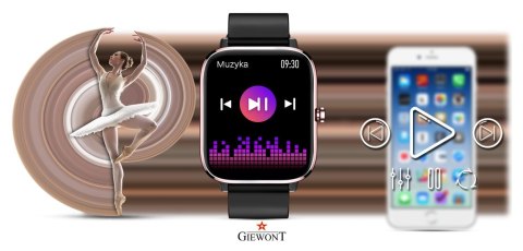 Giewont Smartwatch GIEWONT Dynamic SmartCall GW230-3 - Rose Gold/Black Effect
