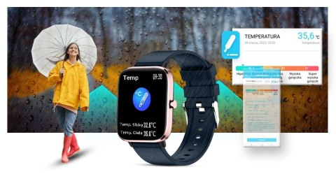 Giewont Smartwatch GIEWONT Dynamic SmartCall GW230-5 - RoseGold/Deep Ocean