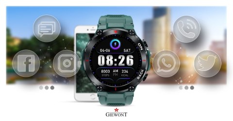 Giewont Smartwatch GIEWONT Pionier GPS GW460-2 - Sea Green