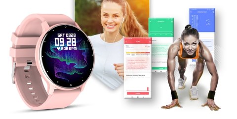 Giewont Smartwatch GIEWONT Sport Around GW120-1 - Powder Pink