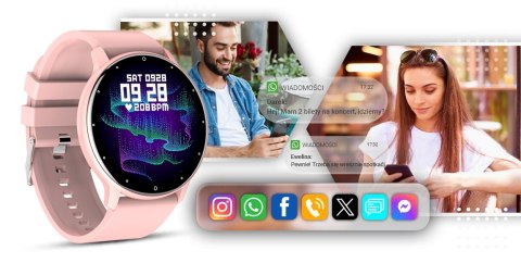 Giewont Smartwatch GIEWONT Sport Around GW120-1 - Powder Pink