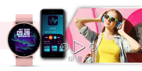 Giewont Smartwatch GIEWONT Sport Around GW120-1 - Powder Pink