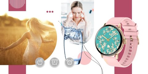 Giewont Smartwatch GIEWONT Supernova SmartCall GW330-4 Black Shine/Powder Pink