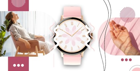 Giewont Smartwatch GIEWONT Supernova SmartCall GW330-4 Black Shine/Powder Pink