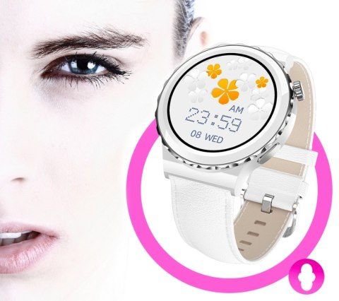 RUBICON Smartwatch Damski Rubicon RNCE92 PRO White/2 x Pasek SMARUB171