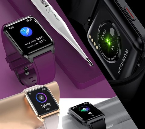 RUBICON Smartwatch Rubicon RNCE89-3 Złoto-Różowy