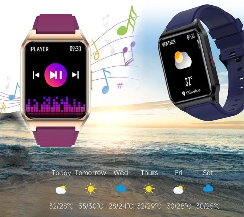 RUBICON Smartwatch Rubicon RNCE89-3 Złoto-Różowy