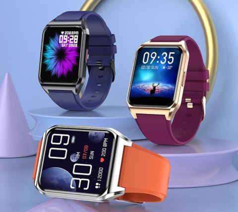 RUBICON Smartwatch Rubicon RNCE89-3 Złoto-Różowy