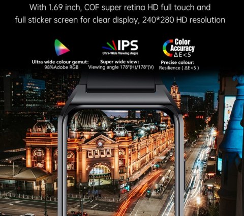 RUBICON Smartwatch Rubicon RNCE89 Black SMARUB162