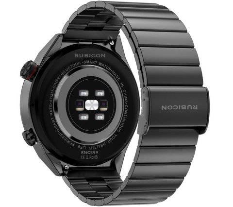 RUBICON Smartwatch Rubicon RNCE99 Black Metal + Silicon SMARUB194