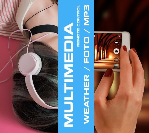 RUBICON Smartwatch Rubicon RNCE99 Black Metal + Silicon SMARUB194