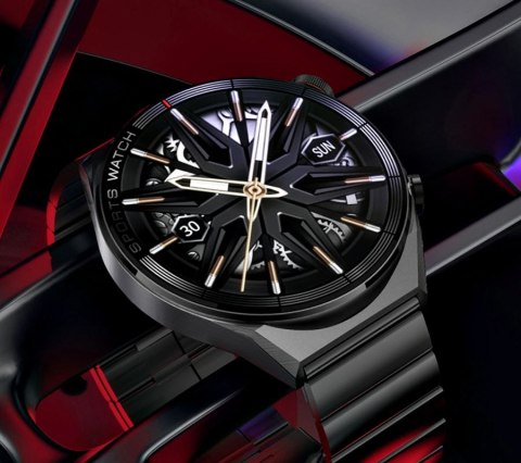 RUBICON Smartwatch Rubicon RNCE99 Black Metal + Silicon SMARUB194