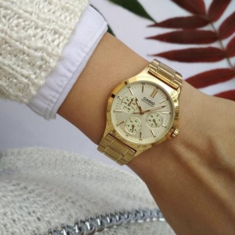 Casio ZEGAREK DAMSKI CASIO LTP-V300G-9A (zd566c) + BOX
