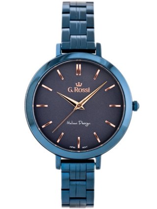 G. Rossi ZEGAREK G. ROSSI - 11389B-6F3 (zg787h) blue/violet + BOX
