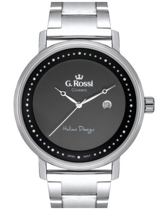 G. Rossi ZEGAREK G. ROSSI - C6182B-1C1 (zg256a) s./black + BOX
