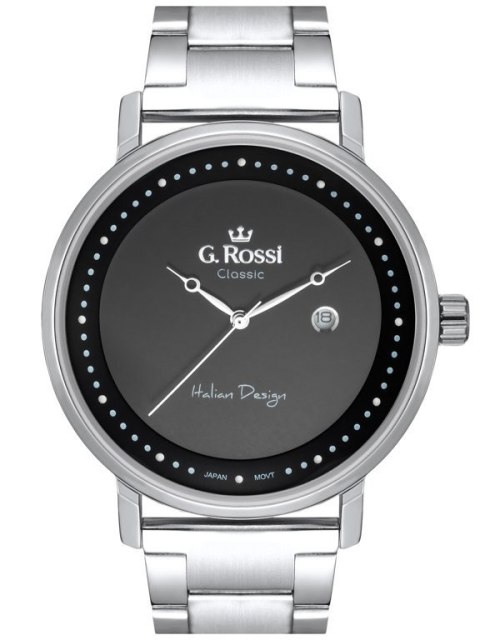 G. Rossi ZEGAREK G. ROSSI - C6182B-1C1 (zg256a) s./black + BOX
