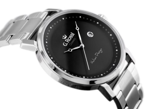 G. Rossi ZEGAREK G. ROSSI - C6182B-1C1 (zg256a) s./black + BOX