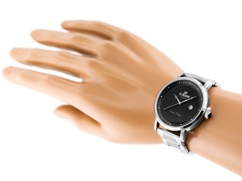 G. Rossi ZEGAREK G. ROSSI - C6182B-1C1 (zg256a) s./black + BOX